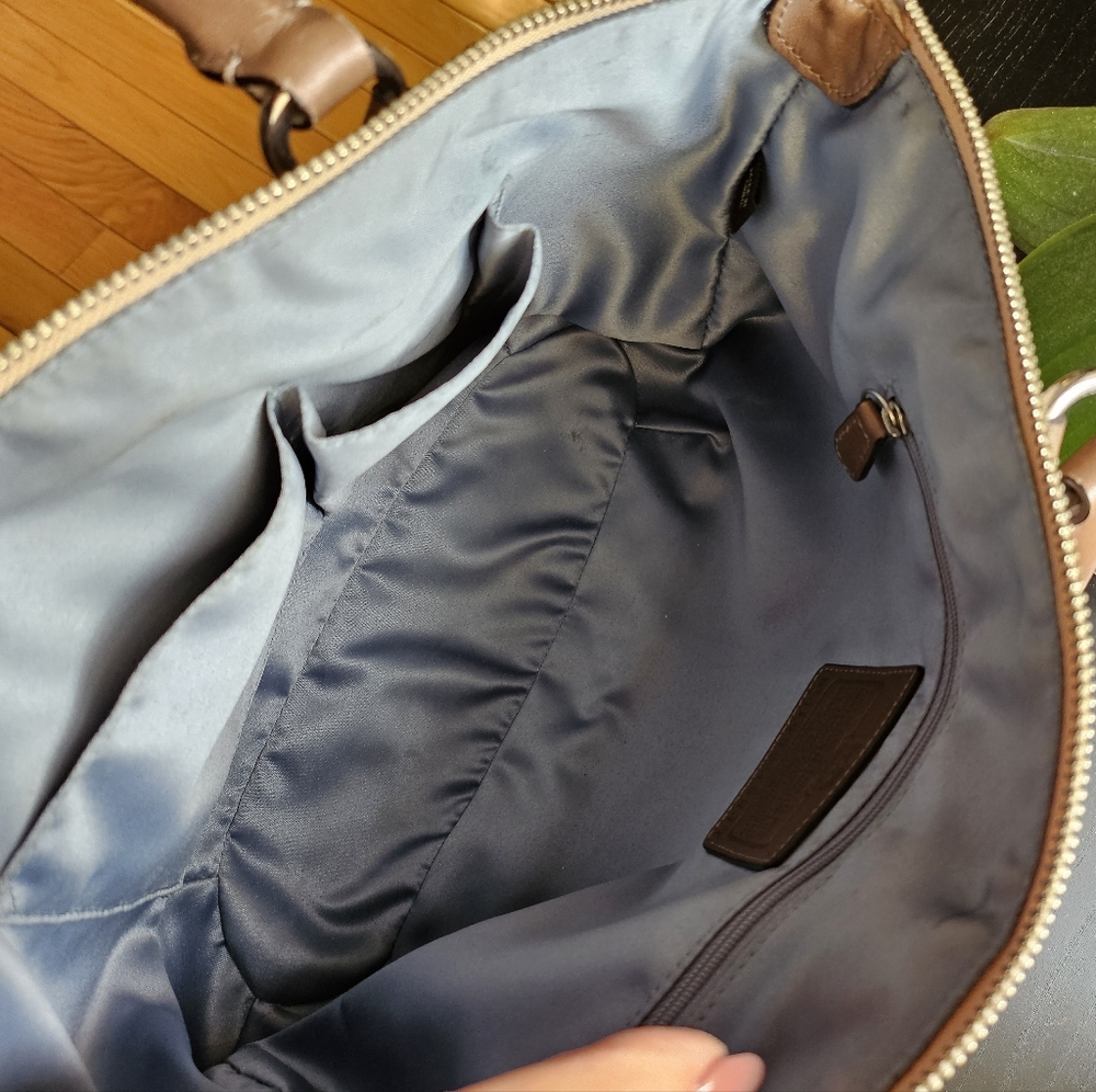 Coach Beige and Brown Women's Handbag - Picture 7 of 8